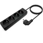 Aisens Regleta de 4 Tomas con Cable de 1,4 m, Negro
